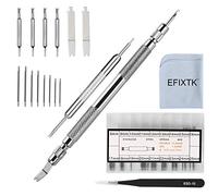EFIXTK Set di 6 punte per cinturino da polso, kit di riparazione per riparazione e riparazione di 72 perni extra per orologio
