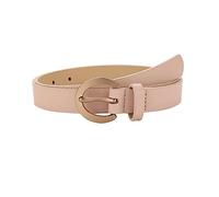 EFLAL Cintura da donna con fibbia ad ardiglione in oro rosa da donna semplice vintage da 105cm, cintura elegante con decorazione del vestito, Rosa