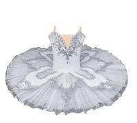 EFLALYHG Classico tutù da Balletto Professionale, tutù da Ballerina del Lago dei Cigni, tutù da Pancake Costume da Festa Abito da Ballo Abito da Competizione di Balletto,C,110