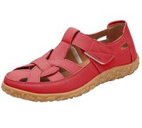 EFLALYHG Sandali ortopedici in Pelle da Donna, Sandali Romani Casual Antiscivolo, Scarpe da Gladiatore estive Casual con Fori Cavi per Le Vacanze in Spiaggia,Rosso,38 EU