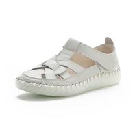 EFLALYHG Sandali ortopedici Piatti da Donna, Scarpe Romane Casual Antiscivolo, Sandali Estivi da Spiaggia per Camminare all'aperto con Punta Chiusa,Beige,41 EU