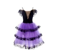 EFLALYHG Viola,150, Vestito da Ballo per Bambina Vestito da Flamenco Spagnolo per Bambini Costumi da Competizione per Feste in Maschera