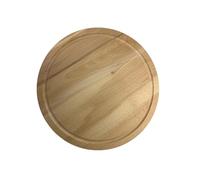 EFO Tagliere in legno rotondo, diametro 30 cm, tagliere in legno naturale per un taglio delicato e delicato sui coltelli, tagliere da cucina per servire con stile, tagliere per il pane per cucina