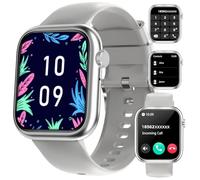 Efolen Smartwatch Donna con Chiamate, 1.27" Orologio Smartwatch con Fisiologia Femminile, 24H Monitor SpO2 Sonno, 110+ Sports Smart Watch Rotondo per Android iOS, Argentato Regalo Collana Anello