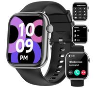 Efolen Smartwatch Uomo Donna con Chiamate, 1.83" Orologio Fitness con Monitoraggio della SpO2/Sonno/Frequenza Cardiaca, 120+Sportive, Impermeabile IP67 Smart Watch per iOS/Android Nero