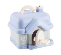 Eforcase - Simpatico salvadanaio per ragazze e ragazzi, mini salvadanaio con serratura e adesivo, salvadanaio in plastica infrangibile per bambini e adulti, compleanno, baby shower