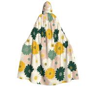 EFOTUNI Groovy Daisy Flowers (7) mantello con cappuccio aldult per travestimento Halloween parte