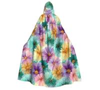 EFOTUNI Groovy Daisy Flowers Aldult - Mantello con cappuccio per feste in maschera e Halloween