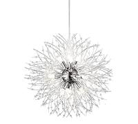 EFPD Lampadario fuochi d'artificio, lampadario in cristallo G9, utilizzato per l'illuminazione di camera da letto, sala da pranzo, soggiorno e isola cucina (Argento Lampadario 9T)