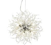 EFPD Lampadario fuochi d'artificio, lampadario in cristallo G9, utilizzato per l'illuminazione di camera da letto, sala da pranzo, soggiorno e isola cucina (Argento Lampadario 8T)