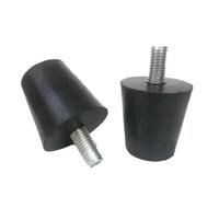 EFRJUWI 4 pezzi piedini regolabili in gomma con vite M6 M8 M10 tavolo sedia piedino di livellamento nero gamba del mobile protezione antiurto per mobili regolabili(30xM8x20)