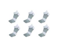 EFRJUWI 6 Paia/set Calzini A Cinque Dita Spessi Corti A Da Uomo In Cotone Comodi Traspiranti Con Tallone per dal tempo libero alle attività sportive(6 pairs-1,L)