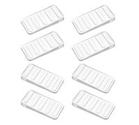 EFRJUWI 8pcs Transparent Plastic Wedge Shims Adjustable Furniture Levelers Cuttable Hard Table Pads For Uneven Surfaces Doors, Floors per Mobili