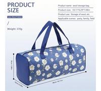 EFRJUWI Borsa portaoggetti in Lana di Grande capacità, Una Custodia Portatile for Accessori for Attrezzi Fai-da-Te for i Viaggi per Uncinetto in Maglia(Color 1)