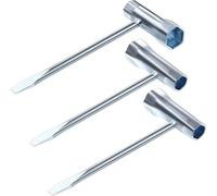 EFRJUWI Chiave meccanica multiuso 13/19mm doppia testa Scrench T portatile robusto sega a catena attrezzi da giardino per Motoseghe(3 PCS)