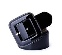 EFRJUWI Cinture In Pelle Da Donna Color Caramella, Larga Nera Con Corsetto, Grande Rossa, Di Lusso Firmata(Black A)