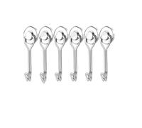 EFRJUWI Ganci magnetici neri da 20 pezzi, ganci magnetici resistenti al neodimio e terre rare, magneti extra forti con gancio for appendere(6pcs-D16-yin)