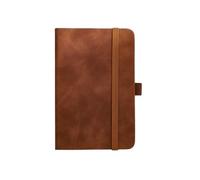 EFRJUWI Quaderno Portatile Formato A6, Copertina In Similpelle Con Cinturini, Blocco Note For Studenti, Blocco Note For Registro Manuale, 96 Fogli, 192 Pagine/libro(Brown)