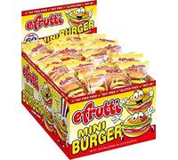 eFrutti Gummi Mini Burger Shape (60 Pieces) Display Box Individual Wrap Gummy by LookOn