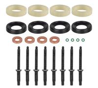 EFUTURETIME 1.6 HDI Diesel Iniettore Set di Guarnizioni con 8 Viti, Iniettori O-Ring Kit 198185 198299 1982A0 Compatibile con Citroen, Peugeot