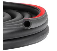 EFUTURETIME 12M Guarnizione per Sportelli Auto 14mm X 14mm, Guarnizione Porta Auto Gomma Adesiva Universale in Forma di D per Auto, Furgoncino, Camper e SUV