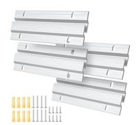 EFUTURETIME 15cm Z Alluminio Resistente per Foto, 4 Coppie di Z Bar Fissaggio con Viti per Telai, Testate, Pannelli e Scaffali Pesanti