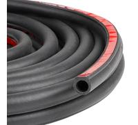 EFUTURETIME 18M Guarnizione per Sportelli Auto 14mm X 14mm, Guarnizione Porta Auto Gomma Adesiva Universale in Forma di D per Auto, Furgoncino, Camper e SUV