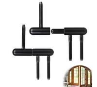 EFUTURETIME 2 x Cerniera Porta in Legno Nero Cerniere Ristrutturazione, Cerniere Porta Camera Cerniere Porta Rimovibile Silenzioso per Porte in Legno all'Interno con Cornici in Legno