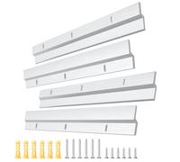 EFUTURETIME 30cm Z Alluminio Resistente per Foto, 2 Coppie di Z Bar Fissaggio con Viti per Telai, Testate, Pannelli e Scaffali Pesanti