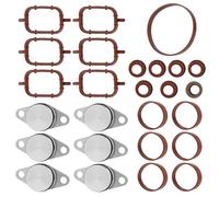 EFUTURETIME 6 Set di Guarnizione del Collettore di Aspirazione 22mm, Swirl Flap di Riparazione per E87 E46 E90 E91 E92 E93 E39 E60 E83 E53
