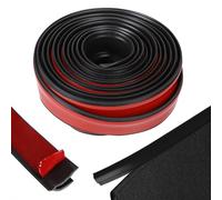 EFUTURETIME 8 Metri PVC Strisce di Copertura per Tappeti, Profilo di Transizione per Moquette e Pavimenti, per la Decorazione e Il Fissaggio dei Bordi, Nero