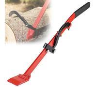 EFUTURETIME 80 cm Sollevatore Abbattimento Tronchi con Gancio Girevole per Tronchi, Leva Giratronchi per Fino a 250 mm, Ausilio di Ribaltamento Universale per Ribaltare e Spostare Tronchi, Rosso