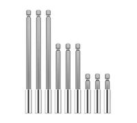 EFUTURETIME 9PCS Prolunghe Portainserti, Esagonale da 1/4", Porta Punte Magnetico Per Avvitatore, 5cm/10cm/15cm