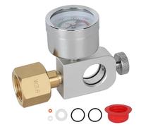 EFUTURETIME Adattatore Quick Connect Ricarica per Bombola CO2 W21.8-14 con Manometro 3500psi, Compatibile con Duo, Art, Terra, Crystal 3.0, Gaia