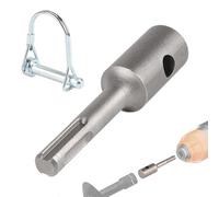 EFUTURETIME Adattatore SDS Plus Trivella con Perno di Bloccaggio, Trasforma Il Trapano a Percussione in Un Trapano da Pozzo per Punte Ø40-150mm Scavare Fori in Pali, Paletti e Recinzioni