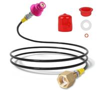 EFUTURETIME Adattatore Tubo per Bombole di CO2 W21.8-14 Sod Steam Refill Quick Connect ad Alta Pressione da 1,5 m, Compatibile con Sod Steam Duo, Crystal 3.0, Gaia, Art, Terra