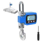 EFUTURETIME Bilancia Gancio Sospesa Digitale 500 KG in Alluminio, Blu | Elettronica per Gru, Dinamometro Elevata Precisione per Selvaggina, Pesa Valigie, Caccia, Pesca, Molo