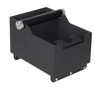 EFUTURETIME Contenitore per Fondi di Caffè 20 cm x 14,5 cm x 14 cm con Funzione di Tamper, Knock Box Caffè con Rimovibile Asta Percussione per Espresso