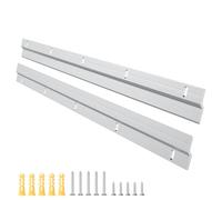 EFUTURETIME Coppia di morsetti a Z da appendere, per carichi pesanti, 45 cm, sistema di sospensione molto robusto, ganci a Z con viti per telai pesanti, testiera del letto, specchio, scaffale