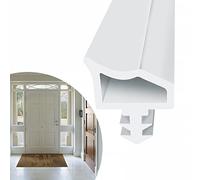 EFUTURETIME Guarnizione per porta bianca (5 m) - Guarnizione per porta della stanza ideale per porte in legno per isolamento acustico e anticollisione, guarnizione del telaio della porta