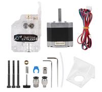 EFUTURETIME Kit Estrusore Bowden a Doppia Trasmissione Trasparente con Motore Passo-Passo Nema 17 2 Fasi 4 Fili 1,8 Gradi per Stampante 3D Anycubic Tevo Tornado Cr10, per 1,75 mm Pla Abs Tpu Petg