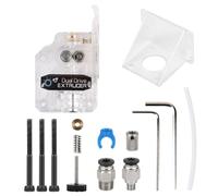EFUTURETIME Kit Estrusore Bowden a Doppia Trasmissione Trasparente Dual Drive Extruder per Stampante 3D Anycubic Tevo Tornado Cr10, Per 1,75 mm Pla Abs Tpu Petg