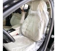 efuturetime Set di 100 Pezzi Coprisedili Auto in Plastica Trasparente Monouso, 140x80 cm, Coprisedili Auto Anteriore Universali Impermeabili e Antipolvere