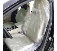 efuturetime Set di 200 Pezzi Coprisedili Auto in Plastica Trasparente Monouso, 140x80 cm, Coprisedili Auto Anteriore Universali Impermeabili e Antipolvere