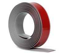 EFUTURETIME Striscia di Soglia 4 Metri × 4 cm, PVC, Autoadesiva, Grigio | Profilo di Transizione, Altezza 3,5 mm, per Pavimenti, Porte e Finestre
