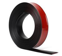 EFUTURETIME Striscia di Soglia Autoadesivo 6M, Profilo di Transizione PVC 4CM di Larghezza, Strisce di Copertura 3,5MM di Altezza per Pavimenti, Porte, Finestre (Nero)