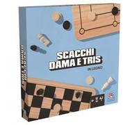 Merchandising Editrice Giochi: Dama & Scacchi, Tris In Legno