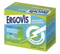 EG EuroGenerici Integratore Ergovis Magnesio, Potassio e Vitamine B, 24 bustine