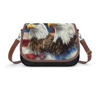 Eg-gles - Borsa a tracolla da donna con bandiera degli Stati Uniti, alla moda, con tracolla regolabile