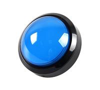 EG STARTS 4 Pollici 100 Millimetri Big Dome 12V LED ha Illuminato Pulsanti con microinterruttore per la Macchina della Galleria Videogiochi Parts (Blu)
